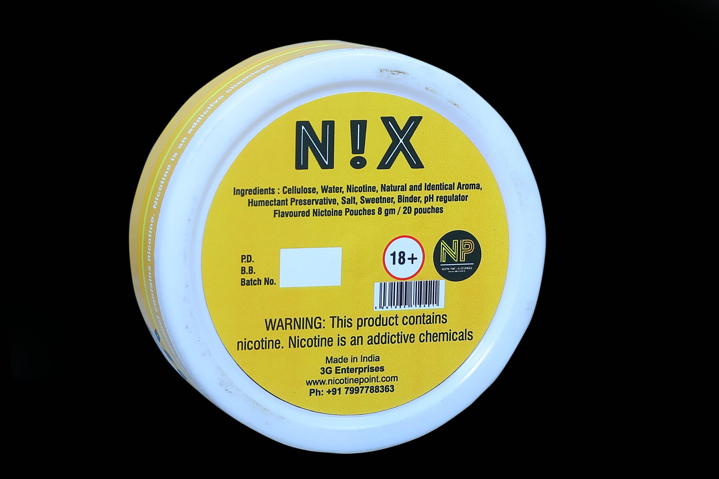 NIX Nicotine Snus Lemon Strong | 20 Pouches